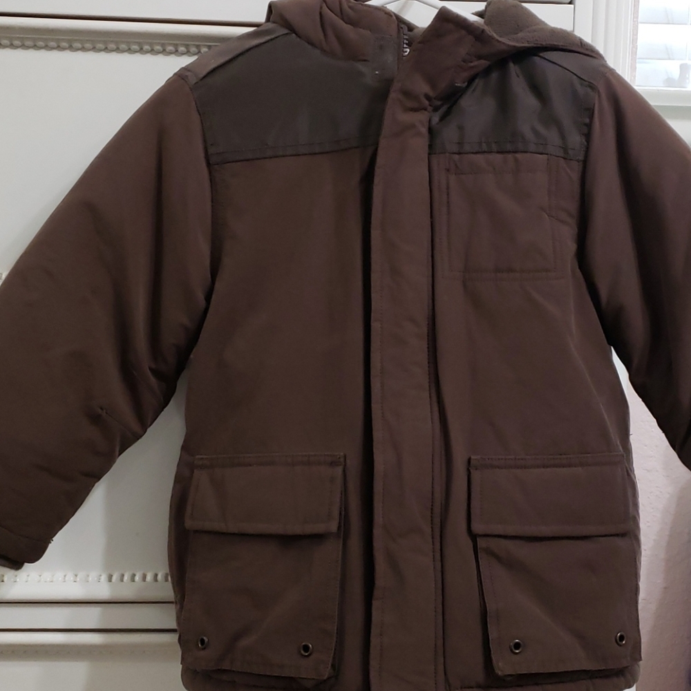 Gymboree brown hooded  jacket  size 3-4